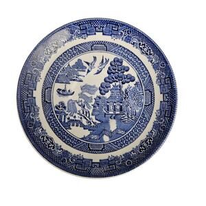 Johnson Bros Blue Willow Saucer Set of 3 Made in England Blue & White China